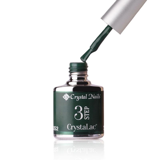 3Step Crystalac 3S2 8ml - Crystal Nails - flacon și aplicator