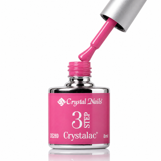 3Step Crystalac 3S269 8ml - Crystal Nails - flacon și aplicator