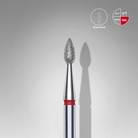Cap Diamant Picătură Roșu - EXPERT 2,3/5 mm FA40R023/5 - Staleks