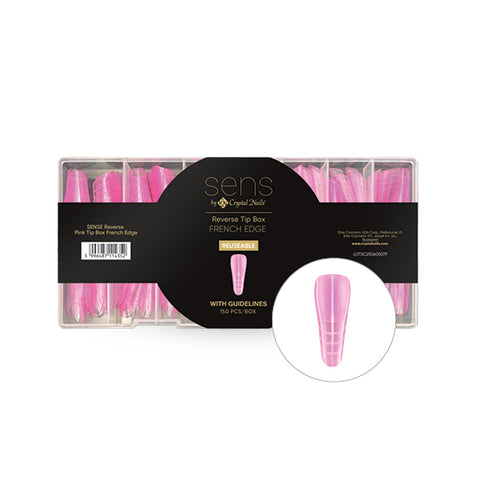 SENS Reverse Tip Pink - 150buc - Crystal Nails