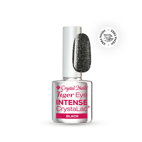 Tiger Eye Intense CrystaLac - Black - 4ml - Crystal Nails