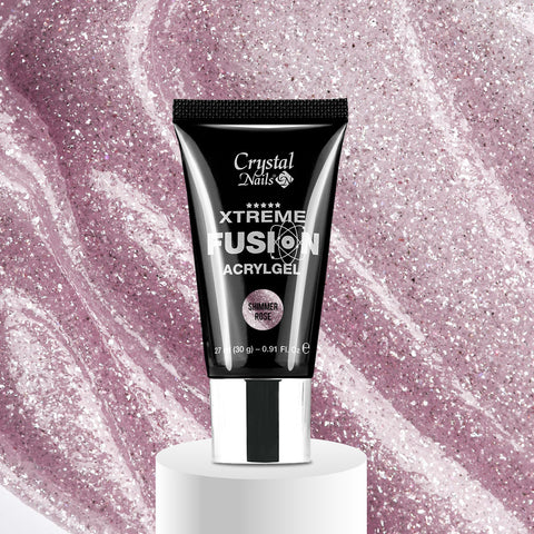 Xtreme Fusion Acrylgel - Shimmer Rose 30g - Crystal Nails