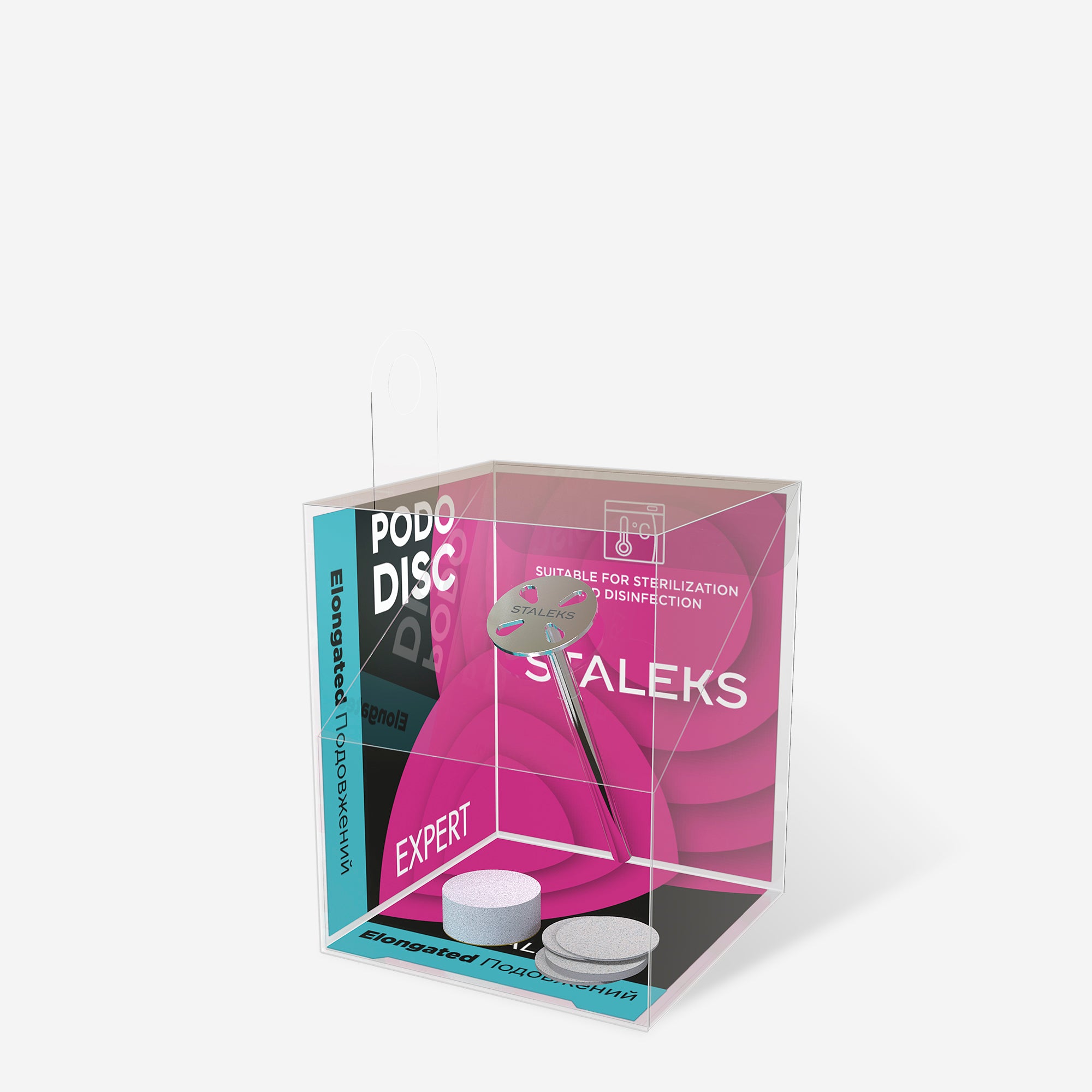 Disc Alungit PODODISC XS + 5 Pile 180 - EXPERT 10 mm PDLset-10 - Staleks