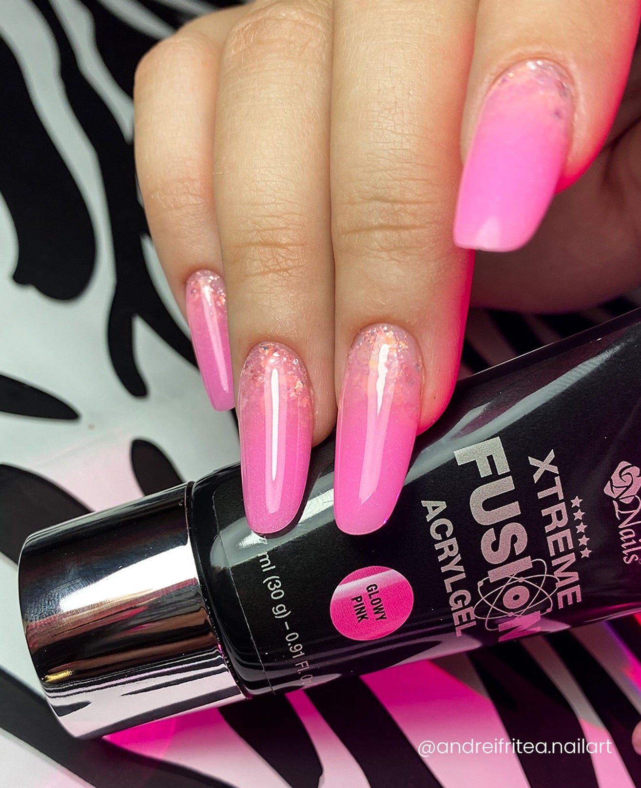 3step Crystalac HF3SG2 - Glowy Pink - 8ml image 1