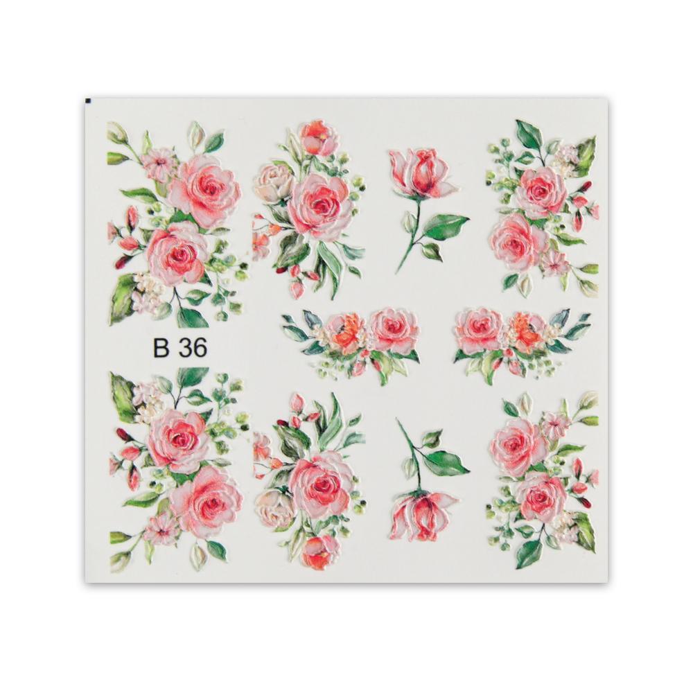 Nail sticker B36 - 3D - BrillBird