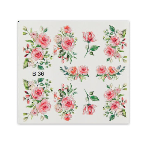 Nail sticker B36 - 3D - BrillBird