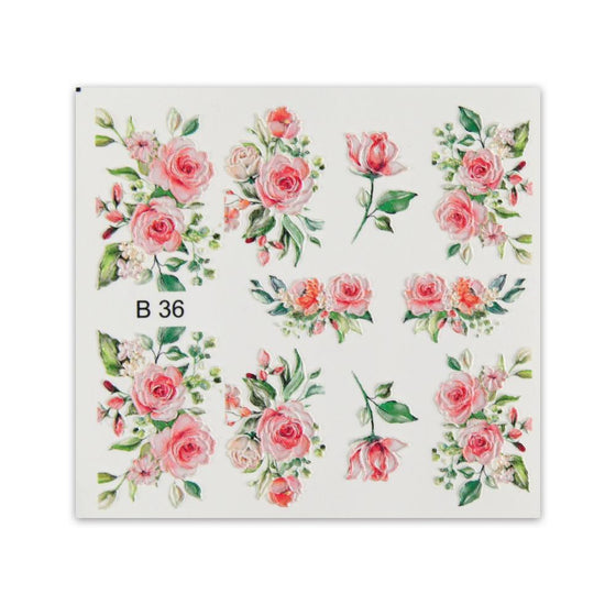 Nail sticker B36 - 3D - BrillBird