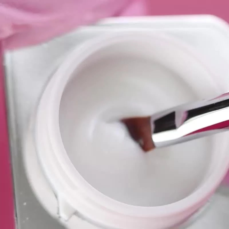 Babyboomer Builder White Gel 2 - Crystal Nails – culoare și textură