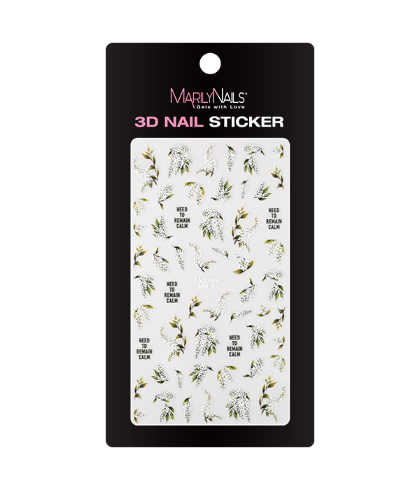 Abțibild 3D autoadeziv - MN-02 - MarilyNails
