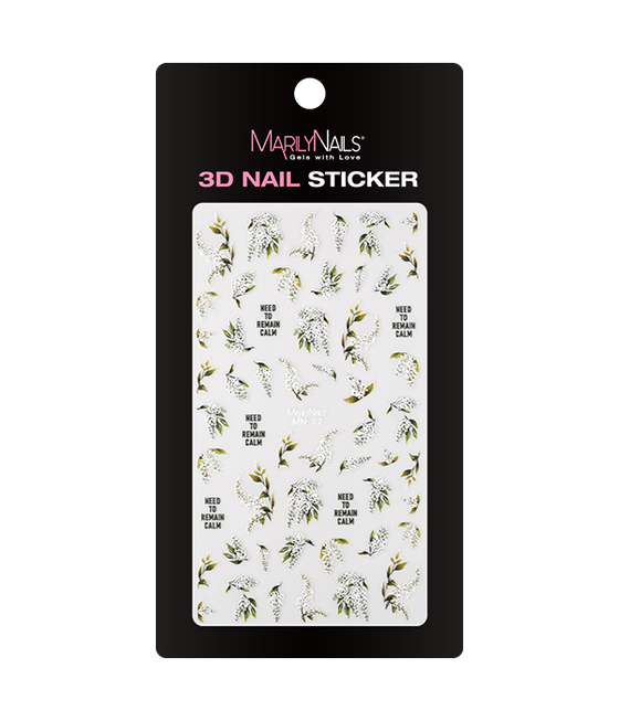 Abțibild 3D autoadeziv - MN-02 - MarilyNails