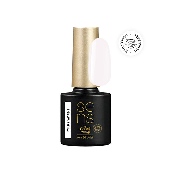 Sens 3G Polish Milky White 1 - 4ml - Crystal Nails