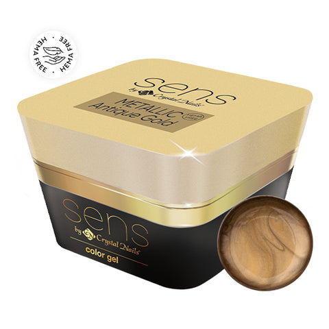 Sens Metallic Gel - Antique Gold - 5ml - Crystal Nails