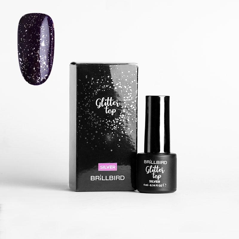 Glitter Top - Silver 4ml image 0