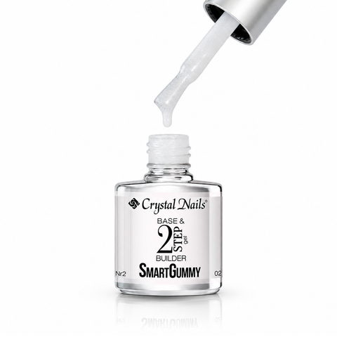 2S Smart Gummy Rubber Base Gel - 02 - Crystal Nails