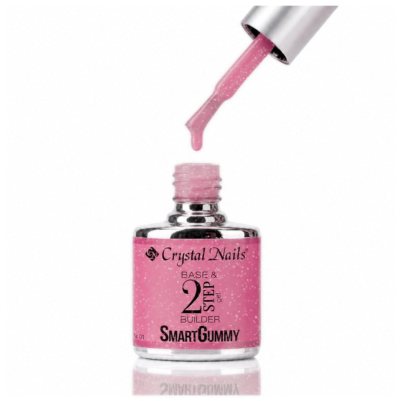 2S Smart Gummy Rubber Base Gel - 20 - 8ml - Crystal Nails