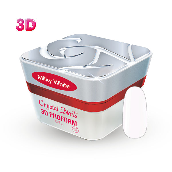3D ProForm Gel - Milky White - 5ml – Crystal Nails