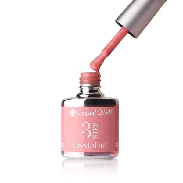 3Step Crystalac 3S1 8ml - Crystal Nails - flacon și aplicator