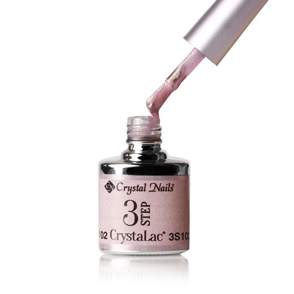 3Step Crystalac 3S102 4ml - Crystal Nails - flacon și aplicator