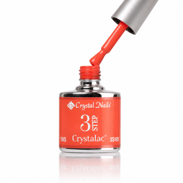 3Step Crystalac 3S105 8ml - Crystal Nails - flacon și aplicator