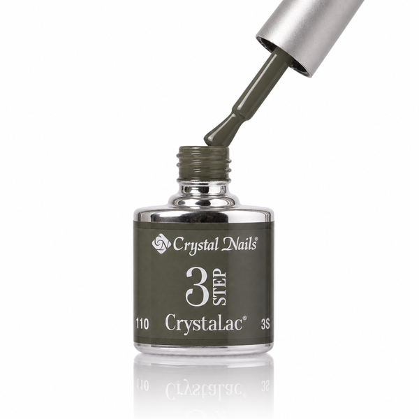 3Step Crystalac 3S110 8ml - Crystal Nails - flacon și aplicator