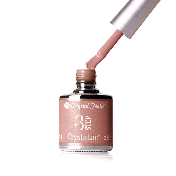 3Step Crystalac 3S111 8ml - Crystal Nails - flacon și aplicator