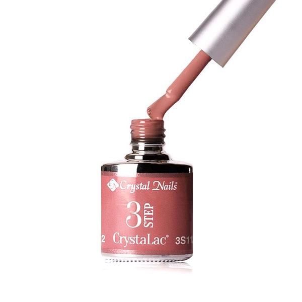 3Step Crystalac 3S112 8ml - Crystal Nails - flacon și aplicator