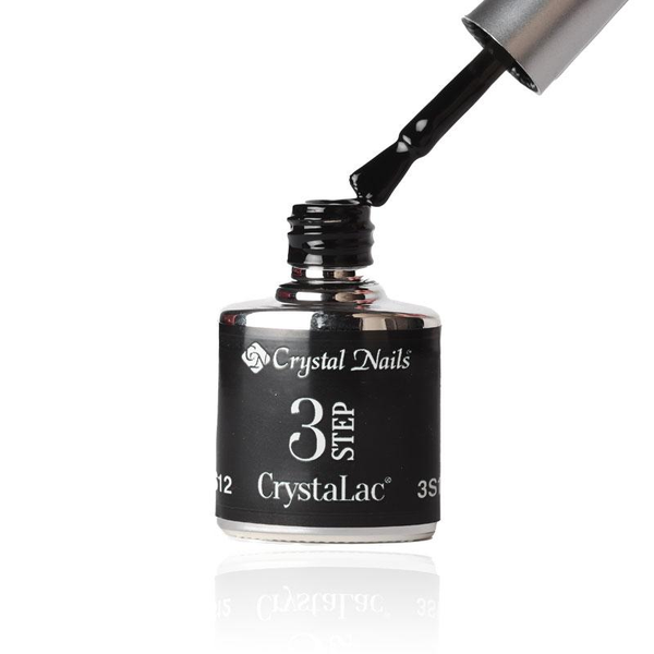 3Step Crystalac 3S12 8ml - Crystal Nails - flacon și aplicator