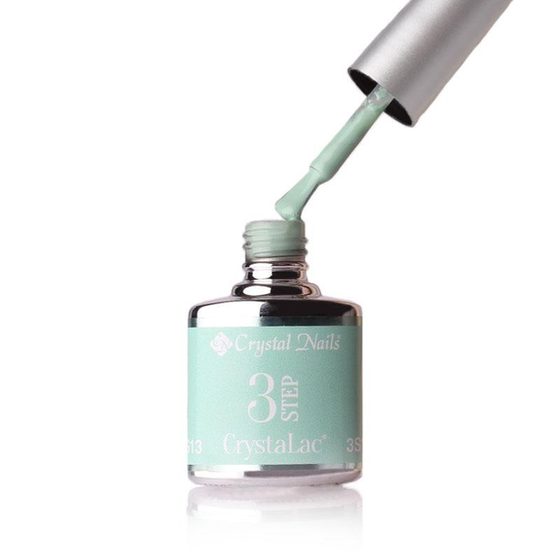 3Step Crystalac 3S13 8ml - Crystal Nails - flacon și aplicator