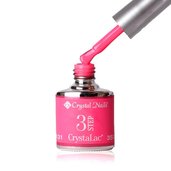3Step Crystalac 3S131 8ml - Crystal Nails - flacon și aplicator
