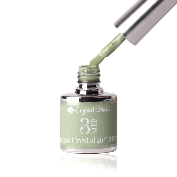 3Step Crystalac 3S134 4ml - Crystal Nails - flacon și aplicator