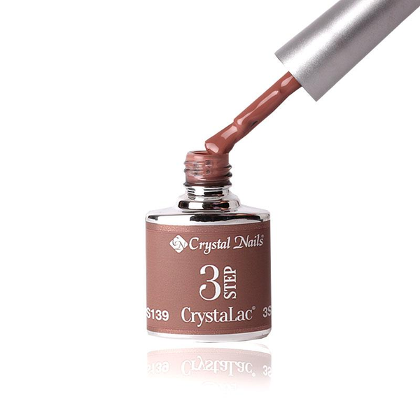 3Step Crystalac 3S139 8ml - Crystal Nails - flacon și aplicator