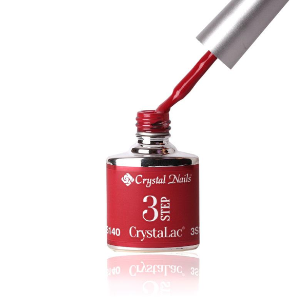 3Step Crystalac 3S140 8ml - Crystal Nails - flacon și aplicator