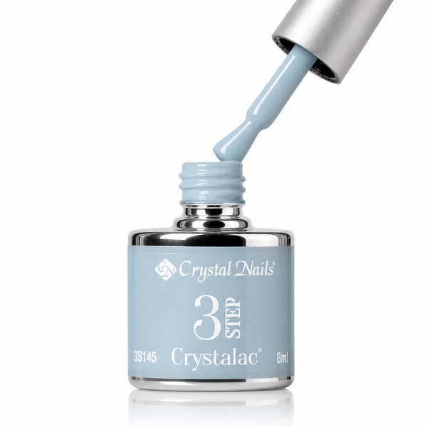3Step Crystalac 3S145 8ml - Crystal Nails - flacon și aplicator