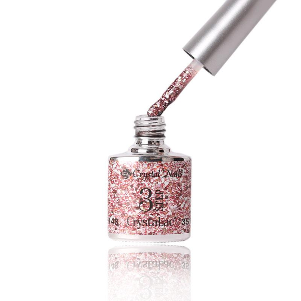 3Step Crystalac 3S148 8ml - Crystal Nails - flacon și aplicator