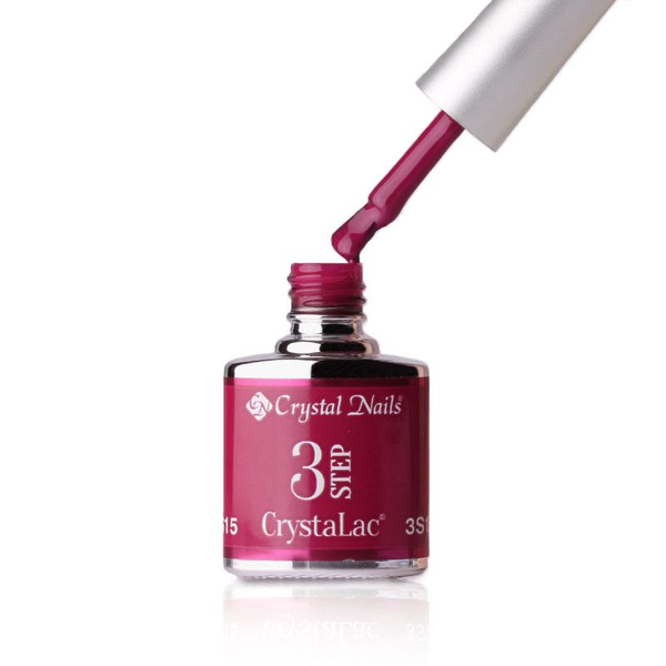 3Step Crystalac 3S15 8ml - Crystal Nails - flacon și aplicator