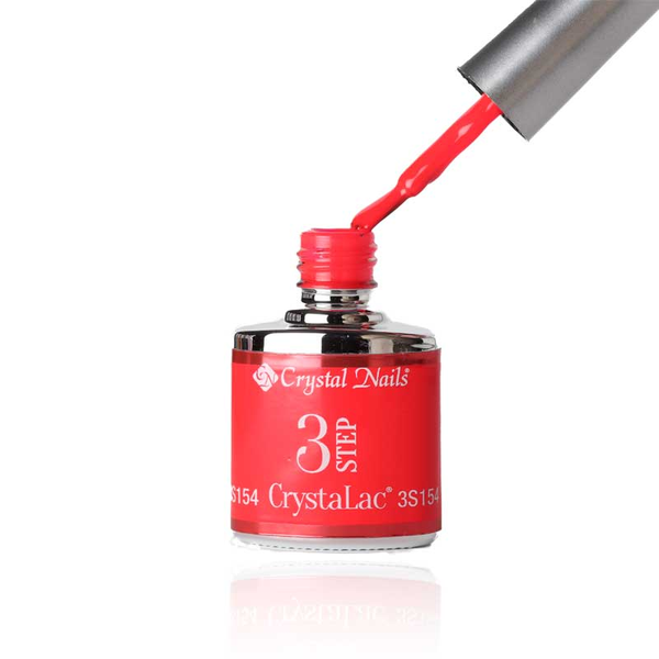 3Step Crystalac 3S154 8ml - Crystal Nails - flacon și aplicator