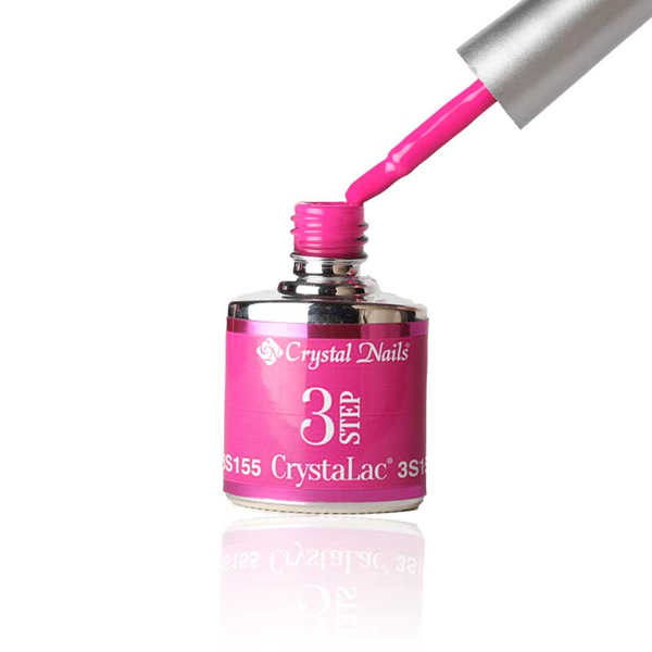 3Step Crystalac 3S155 8ml - Crystal Nails - flacon și aplicator
