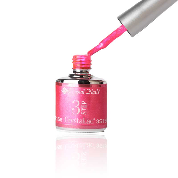 3Step Crystalac 3S156 8ml - Crystal Nails - flacon și aplicator