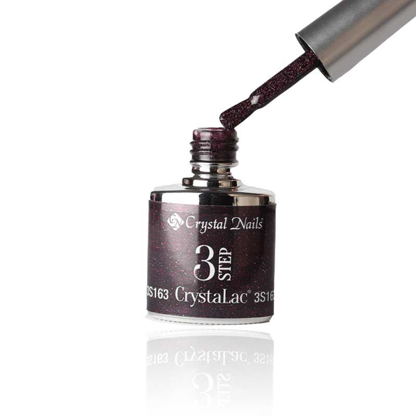 3Step Crystalac 3S163 8ml - Crystal Nails - flacon și aplicator