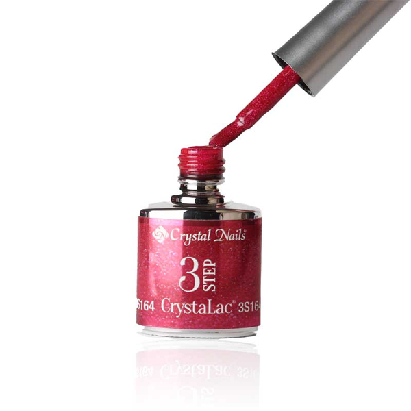 3Step Crystalac 3S164 8ml - Crystal Nails - flacon și aplicator