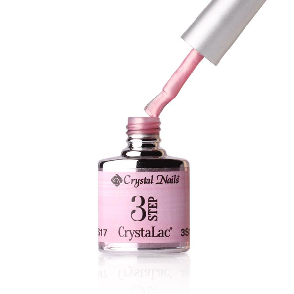 3Step Crystalac 3S17 8ml - Crystal Nails - flacon și aplicator