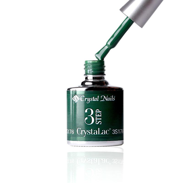 3Step Crystalac 3S176 8ml - Crystal Nails - flacon și aplicator