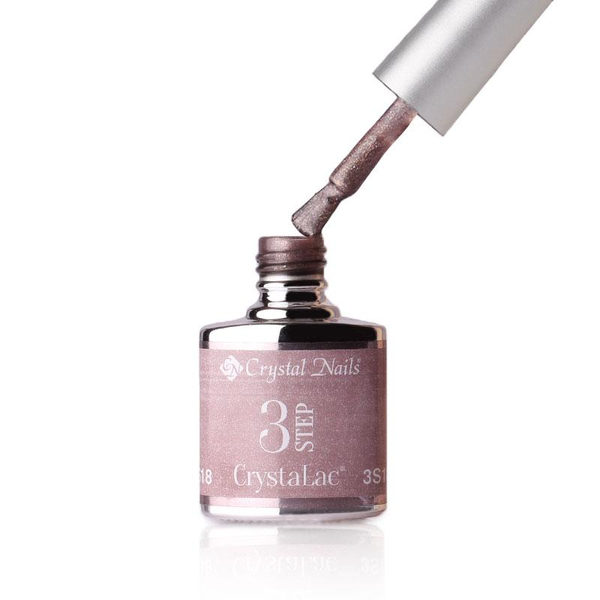 3Step Crystalac 3S18 8ml - Crystal Nails - flacon și aplicator