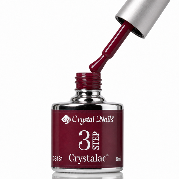 3Step Crystalac 3S181 8ml - Crystal Nails - flacon și aplicator