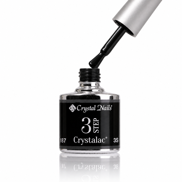 3Step Crystalac 3S187 8ml - Crystal Nails - flacon și aplicator