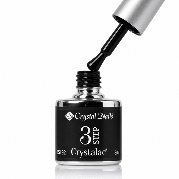 3Step Crystalac 3S192 8ml - Crystal Nails - flacon și aplicator