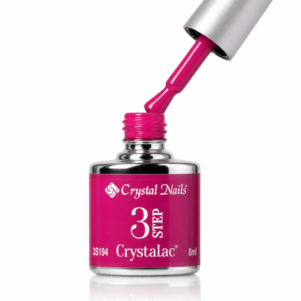 3Step Crystalac 3S194 8ml - Crystal Nails - flacon și aplicator