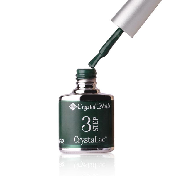 3Step Crystalac 3S2 8ml - Crystal Nails - flacon și aplicator