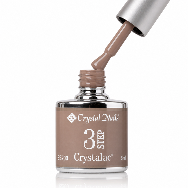 3Step Crystalac 3S200 8ml - Crystal Nails - flacon și aplicator