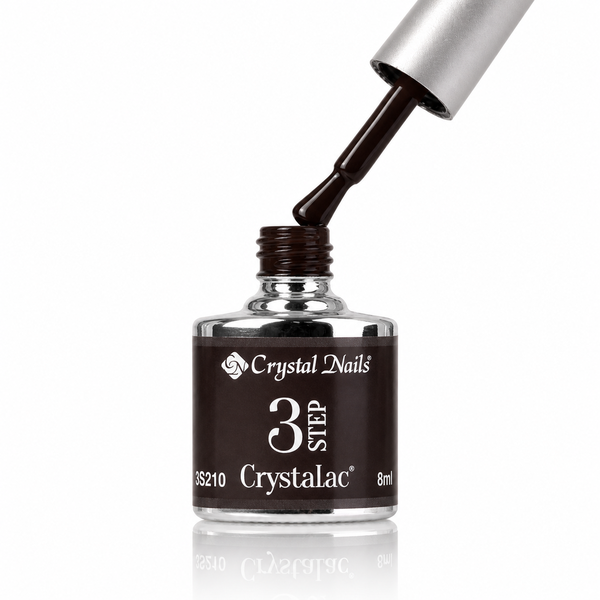 3Step Crystalac 3S210 8ml - Crystal Nails - flacon și aplicator